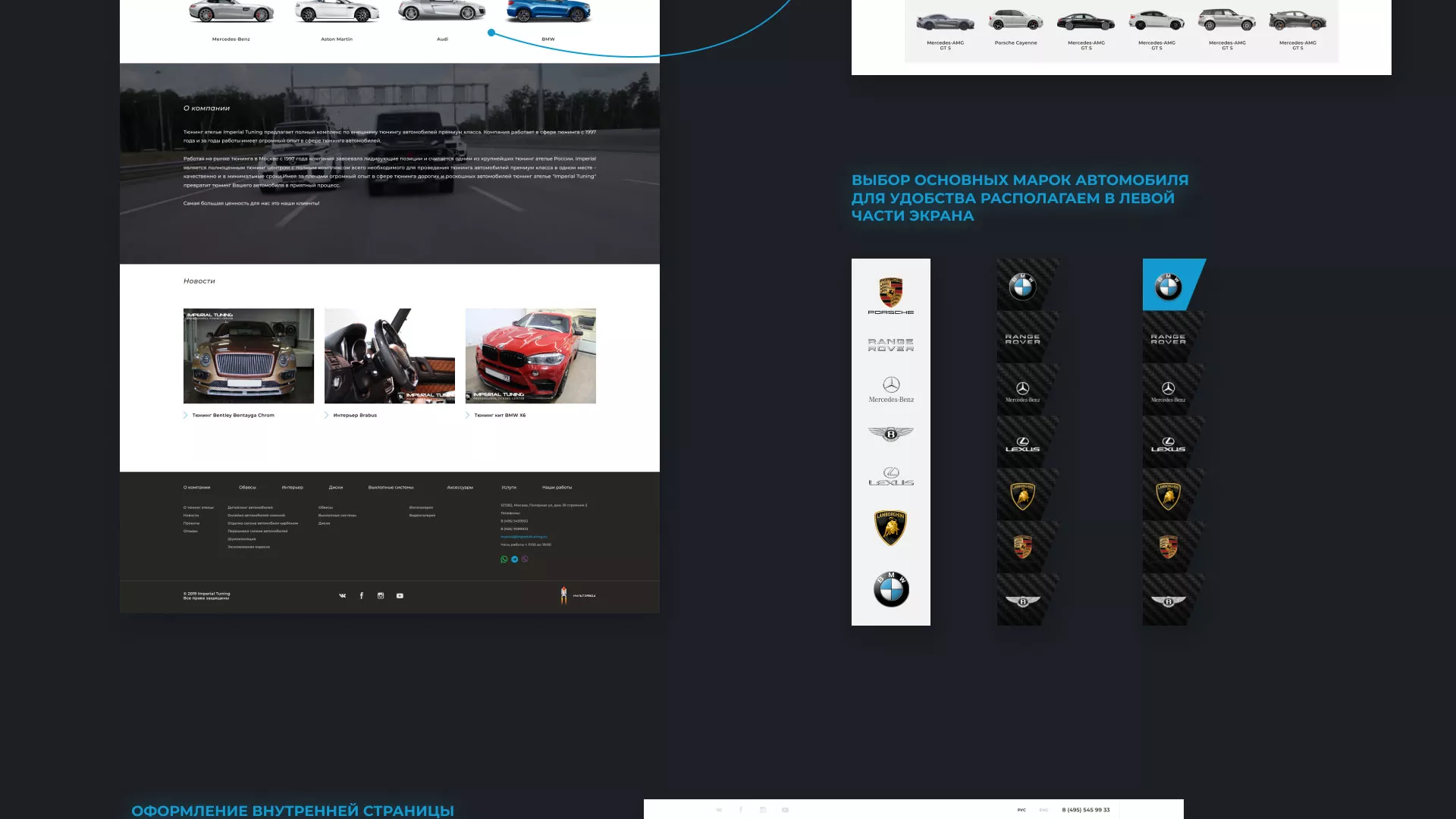 Создание сайта тюнинг-ателье «Imperial Tuning» в Чусовом