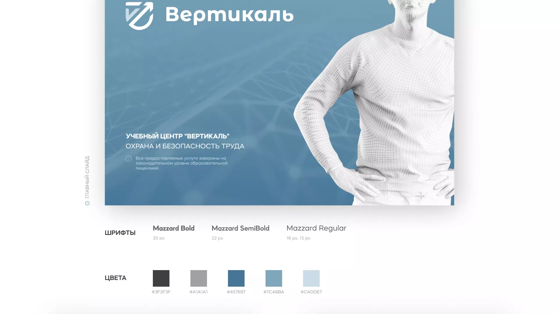 Разработка презентации для учебного центра «Вертикаль» в Чусовом