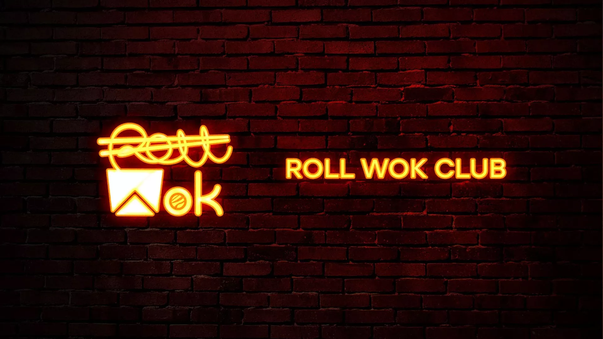 Разработка интерьерной вывески суши-бара «Roll Wok Club» в Чусовом